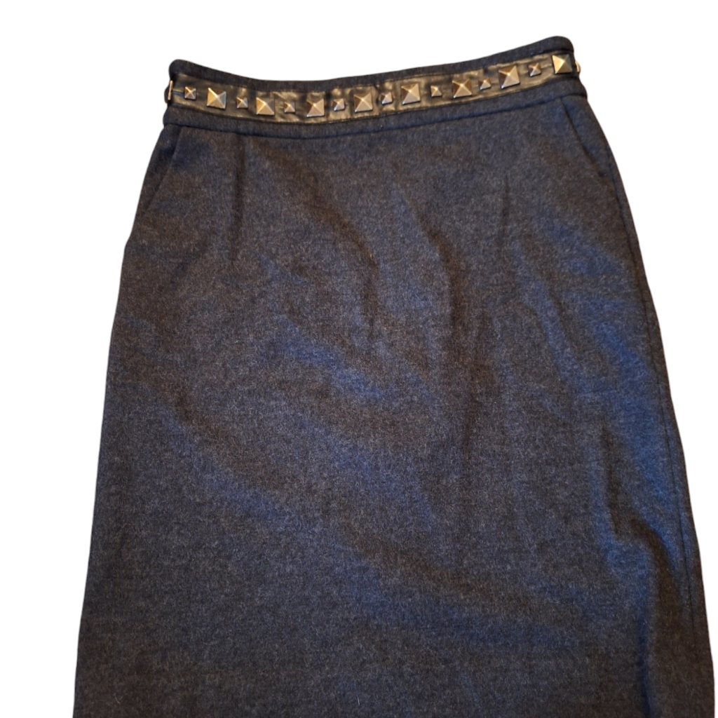 Tory Burch Studded Wool Pencil Skirt Size Small